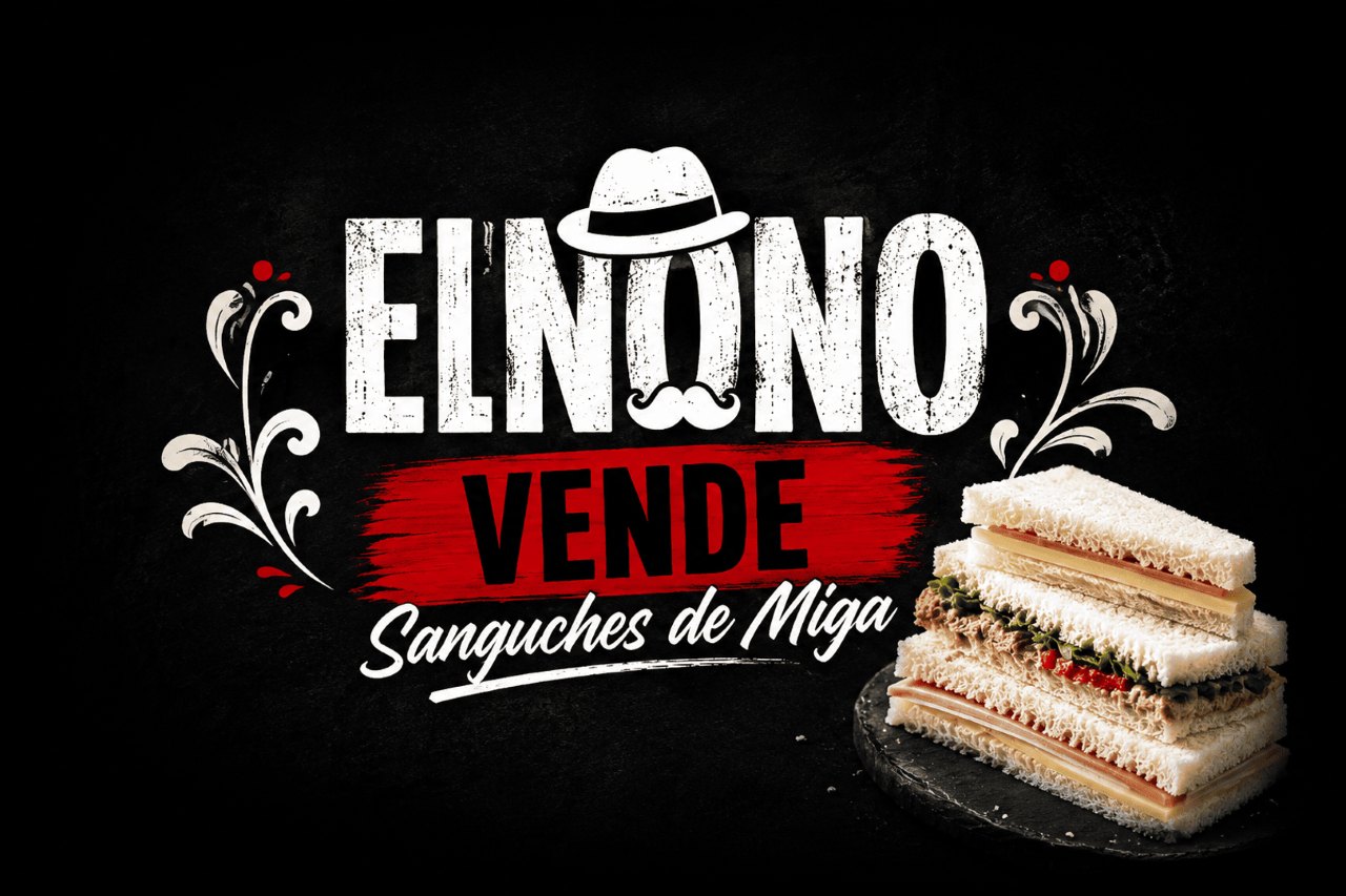 El Nono vende sanguches de miga