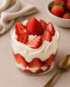 Frutillas con crema